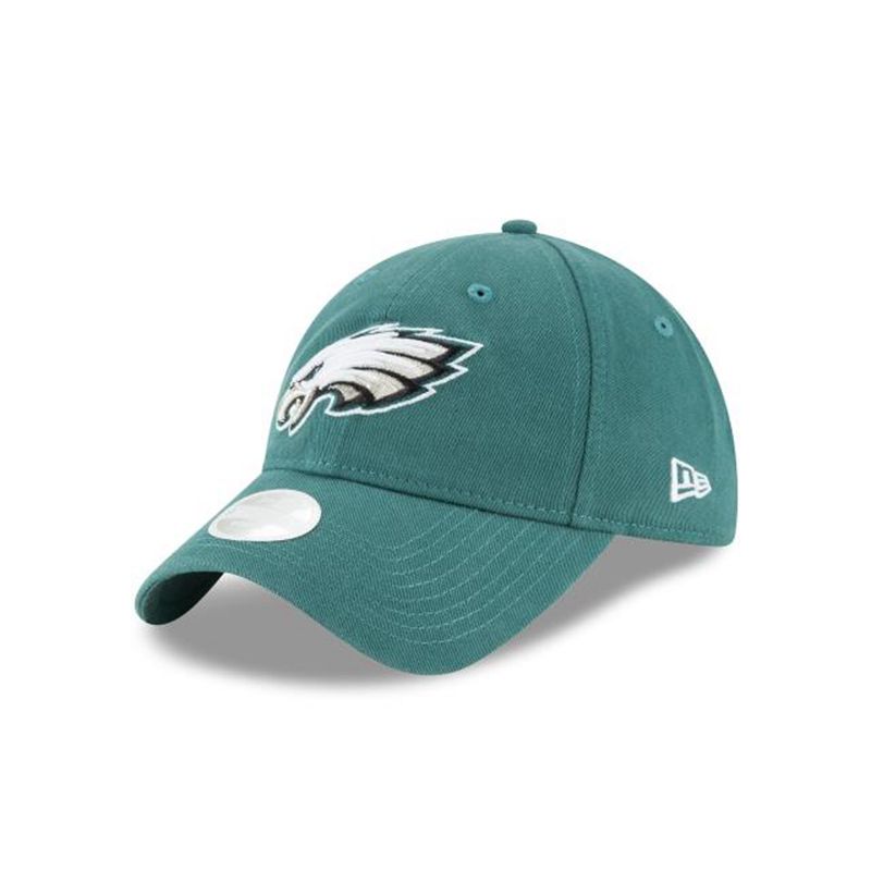 NFL Philadelphia Eagles Womens Preferred Pick 9Twenty Adjustable (OWG1008) - Green New Era Caps